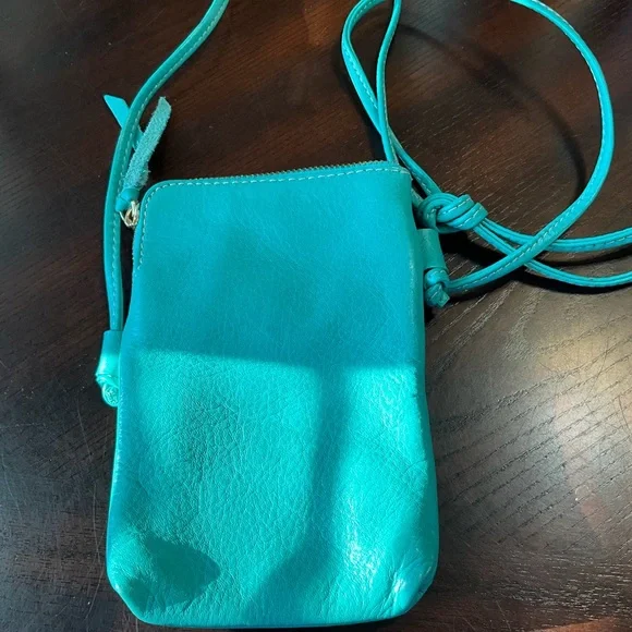 Stylish Teal Vera Pelle Crossbody Bag - Picture 2 of 2